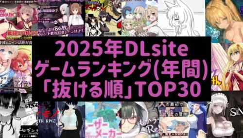 【2025年決定版】2025年の同人ゲームを「抜ける順」に並べ替えたのでTOP30を発表します。